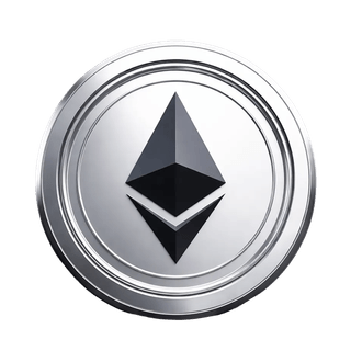 Élément visuel en suspension représentant le jeton Ethereum (ETH)